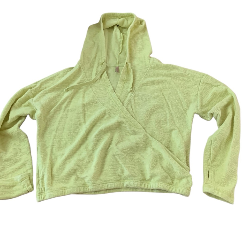 Free People Movement Criss Cross Cropped Cotton Hoodie - Picture 7 of 15